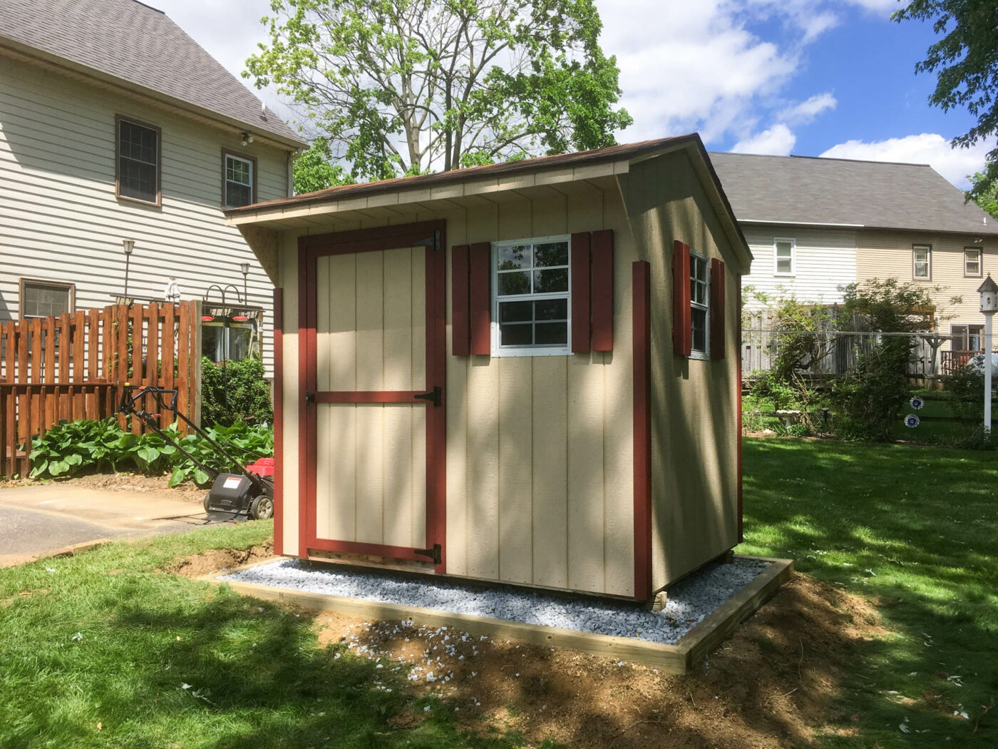 Brown and red shed repair in bellefonte pa