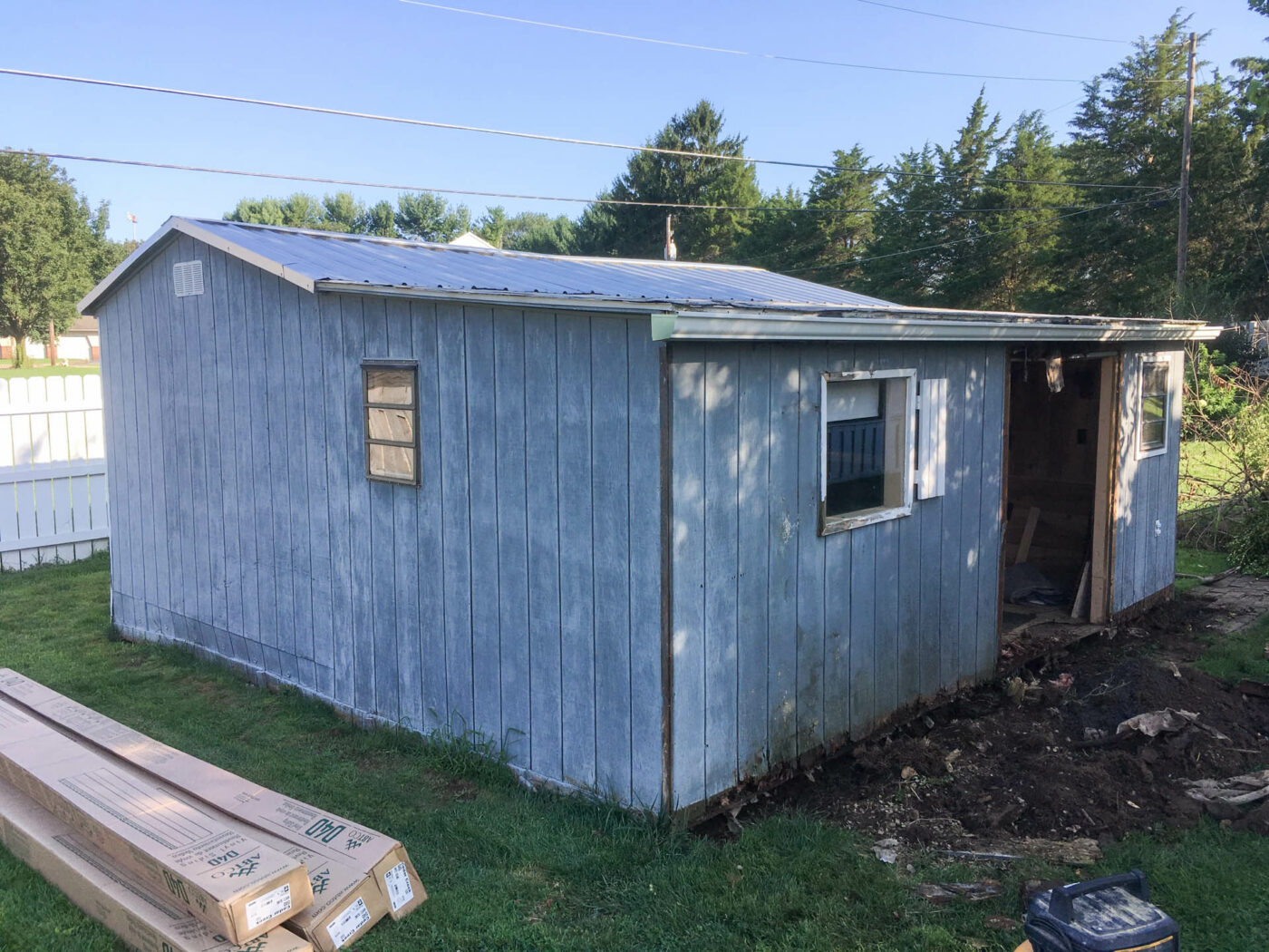 before our shed repair in jersey shore pa