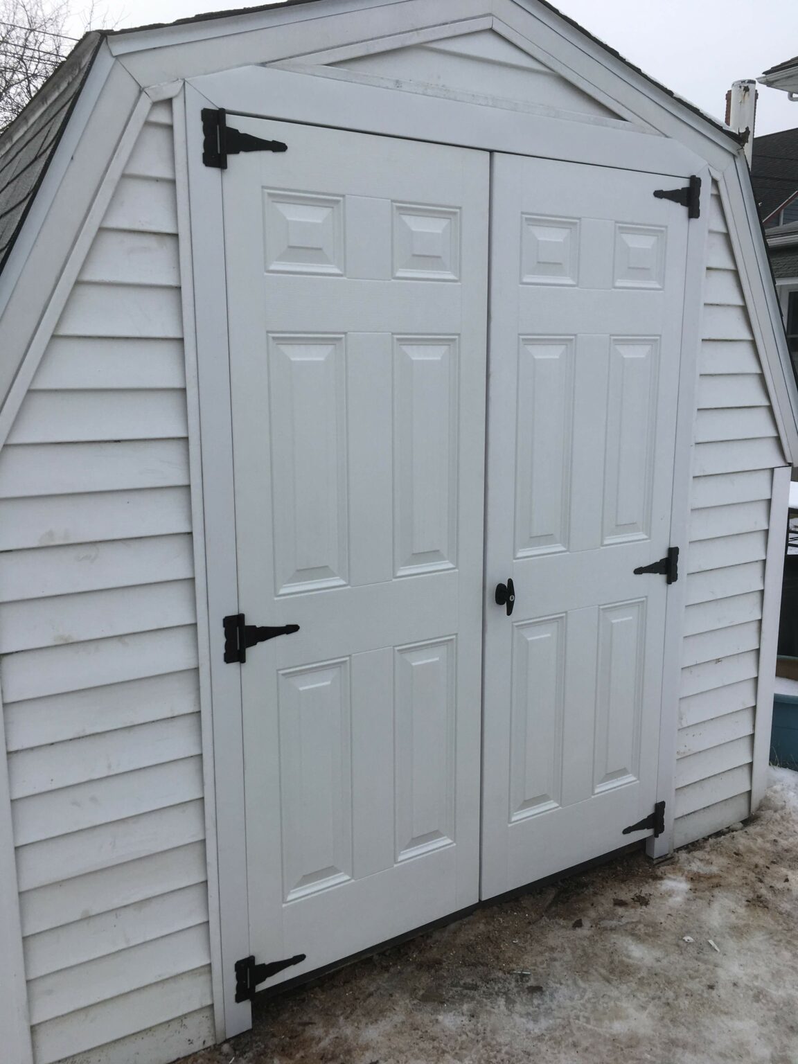Reinforced Door Hanger For Treco Metal Shed - ABS White Replacement (2-Pack)