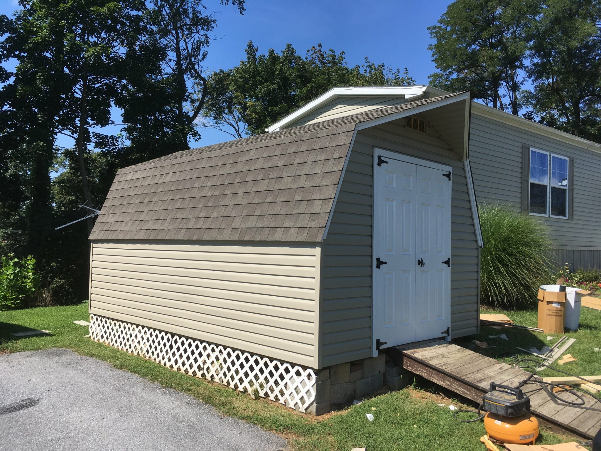 Shed Wood Siding and Vinyl Siding Replacement